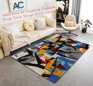 Modern Hand Tufted Rug Area, Embossing Rugs Luxurious Comfort and Hand Tufted - Picture 1 of 8