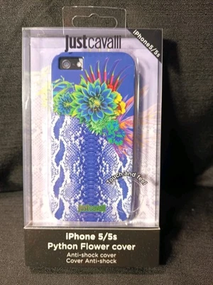 NUEVA FUNDA DE 6 FUNDAS ANTICHOQUE JUST CAVALLI IPHONE 5/5S FLOR PITÓN Foto 1 de 4