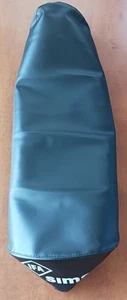 Funda de asiento Simson S50 S51 negra lisa 54 cm cuero sintético con cordón RDA nueva - Imagen 1 de 2