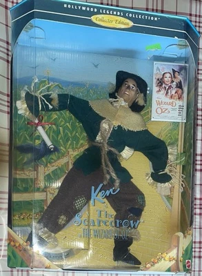 肯作为稻草人芭比娃娃好莱坞传奇绿野仙踪 1996 年美泰 — 第 1/2 张图片