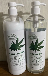 Set NATURAL THERAPY HEMP TEA YREE SHAMPOO & CONDITIONER je 1000ml - Bild 1 von 1