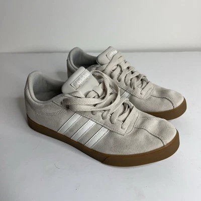 Adidas Mujer 6.5 Gris Beige Ortolite Juego de Cancha Tenis Informal Tenis Tenis Zapatos Foto 1 de 4