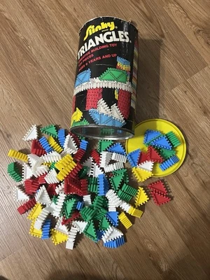 Slinky Brand Triangles Creative Building Toy  James Industries Vintage 120 Piece - Image 1 of 4