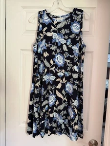 Loft ärmelloses Swing-Kleid mit Blumenmuster Large NEU - Bild 1 von 5