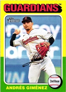2024 Topps Heritage #360 Andrés Giménez - Picture 1 of 2