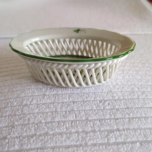 Herend Viennese Roses Basket Worktray New Decorative China Gift Boxed - Picture 1 of 3