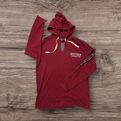 Pulôver masculino Tommy Hilfiger básico casual com capuz tamanho XL - Imagem 1 de 4