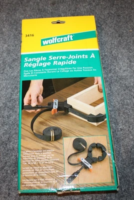 Abrazadera de banda de ajuste rápido Wolfcraft 3416 marcos de herramientas de carpintería cajas más Foto 1 de 4