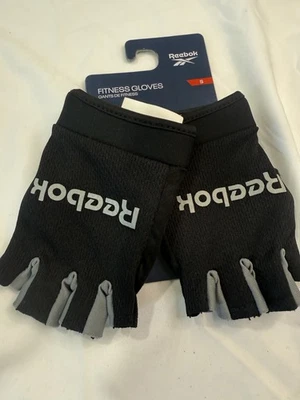 Guantes Reebok Clásicos Sin Dedos Ligeros Fitness y Pequeños, Negros/Grises  Foto 1 de 4