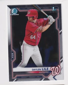 Bowman Chrome Draft 2021 #BDC-18 DAYLEN LILE RC Rookie Nationals 1st Bowman - Imagen 1 de 2