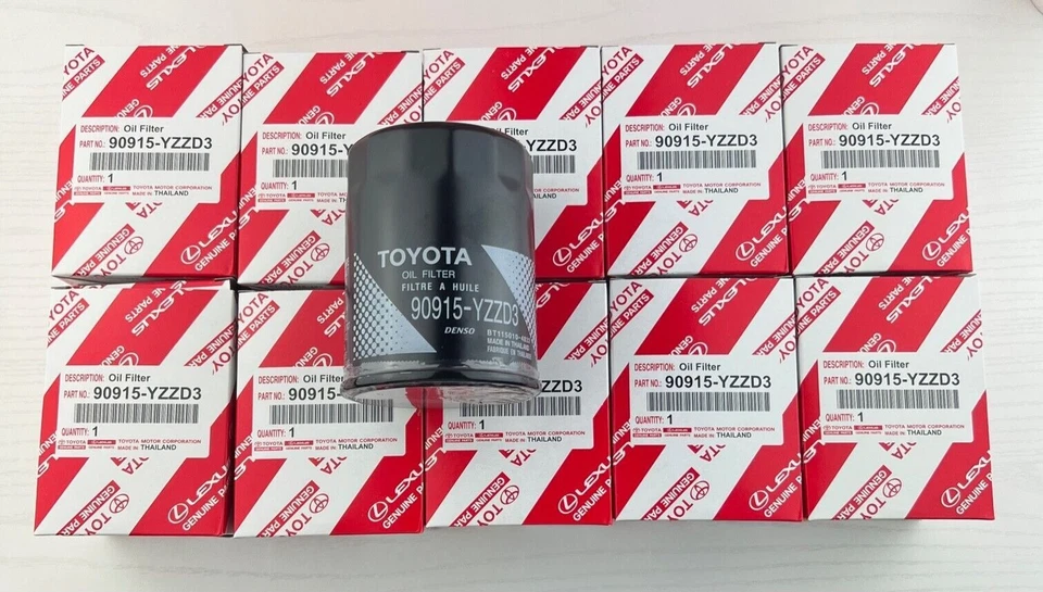 NEW OIL FILTER SET OF (10) FAST SHIPPING 90915-YZZD3 FOR TOYOTA LEXUS - Image 1 of 1