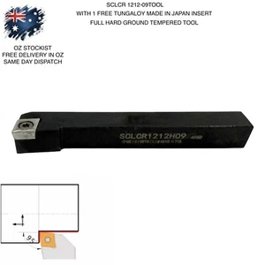 95° SCLCR 12 mm Shank Turning Lathe Tool Holder With 1 free Japanese Insert - Picture 1 of 1