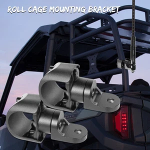 2x 1.5-2" RGB LED Whip Lights Antenna Roll Bar Mounting Brackets UTV Polaris RZR - Picture 1 of 13