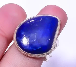 Lapis Lazuli - Afghanistan 925 Silver Handmade Jewelry Ring s.9 T993 A363 - Picture 1 of 1