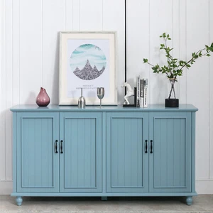 Kitchen Buffet Sideboard Coffee Bar Cabinet Accent Storage Cabinet Server Table - Picture 1 of 41