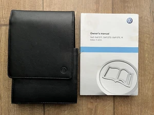 VW GOLF GTI GTD GTE OWNERS MANUAL AND WALLET 2012-2016 HANDBOOK **FREE POSTAGE** - Picture 1 of 1
