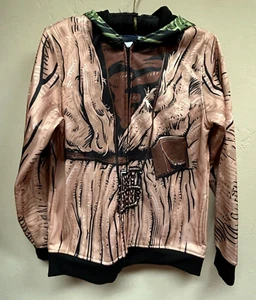 Yoda Star Wars Kids Hoodie Sweatshirt XL Full-Zip The Mandalorian Character Mask - Picture 1 of 9