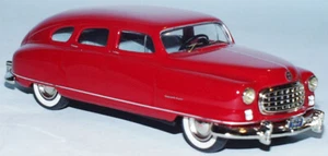 1950 Nash Statesman 1950 rot 1/43 Zinnlegierung Fertigmodell - Picture 1 of 1