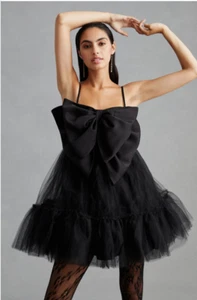 New: Hutch Black Mini Dress Size L RRP £250 - Picture 1 of 8