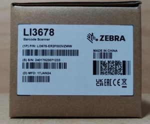 Scanner Zebra LI3678-ER2F003VZWW avec batterie, sans station de charge. - Photo 1/5