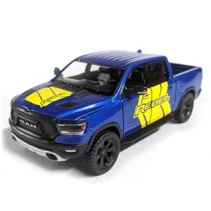 5" Die-cast: 2019 RAM Rebel 1500 Pickup Truck with Decals (Blue) 1/46 Scale - Picture 1 of 4