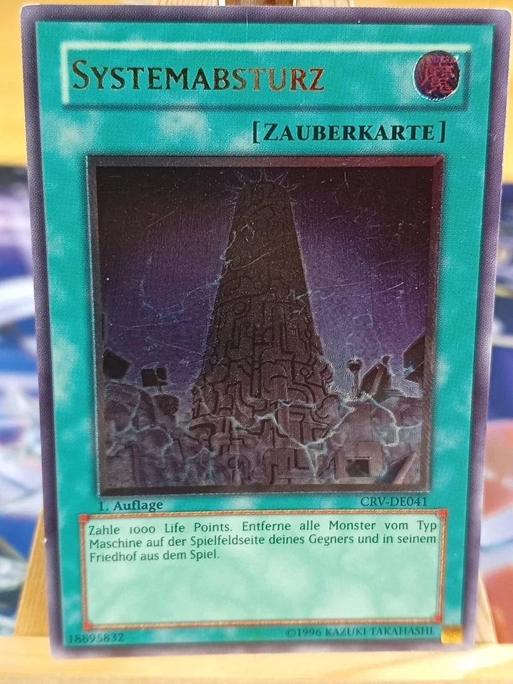 Systemabsturz CRV-DE041 Ultimate Rare 1st Deutsch EX YUGIOH - Bild 1 von 1