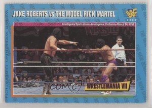 1996-98 WWF Magazine Cards Jake The Snake Roberts Rick Martel vs The Model #34