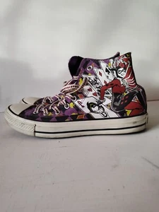 DC Comics Batman Converse - Harley Quinn - Women's 10s/ Men's 8s - Picture 1 of 9