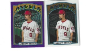 Anthony Rendon 2021 Topps Heritage High Number PURPLE ANGELS SP & REFRACTOR /999 - Picture 1 of 1