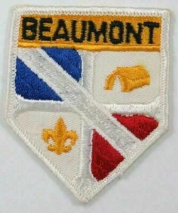 Beaumont Patch CP WHITE Border [C-1008] - Picture 1 of 1
