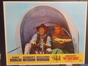 Lobby Card 1967 THE WAY WEST Richard Widmark Lola Albright CU drive wagon train