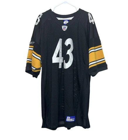 Troy Polamalu Jersey Men's Size 56 NFL Equipment Reebok Pittsburgh Steelers #43 Cover