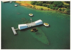 U.S.S. Arizona Memorial Pearl Harbor Hawaii Continental souvenirPostcard - Picture 1 of 2