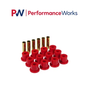 Prothane 7-1001 Rear Leaf Spring Bushings Red For Chevrolet & GMC Pickup - Picture 1 of 12