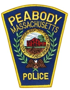 PEABODY MASSACHUSETTS MA Sheriff Police Patch CITY SEAL COURTHOUSE WREATH - Picture 1 of 1