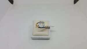 Anillo de Mujer Con Topacio Azul de Oro Rosa 18KT 3,9 Gr. (5567) N16 - Imagen 1 de 11