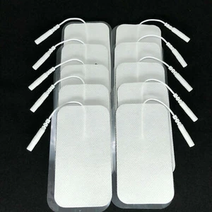 10x almohadillas de electrodos unidad de decenas grandes 7000 3000 almohadillas de repuesto estimulador muscular - Imagen 1 de 10
