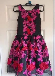 Zoe Ltd. Girls Bold Floral Party Dress Size [insert size] - Wedding, Holiday, Fa - Picture 1 of 3