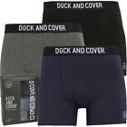 MENS NAVY GREY BLACK DUCK AND COVER BRONTEEN THREE PACK BOXER SHORT TRUNKS UK S