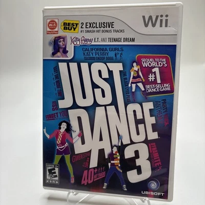 Just Dance 3 (Nintendo Wii) Katy Perry Best Buy CIB Complete Tested Free Ship - Image 1 of 4