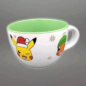 Taza de café de Navidad Pokémon Pikachu Charmander Squirtle 24 oz - Imagen 1 de 13