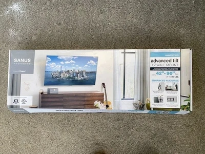 SANUS Preferred SLT4-B1 Extendable Tilting Wall Mount for 42"-90" TV's,  Black - Image 1 of 4