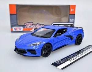 Chevrolet Corvette C8 Stingray 2020 - Metallic Blau Motormax 1:24 - Bild 1 von 10