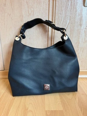 MULBERRY 392209 FREYA SHOULDER BLACK LEATHER BAG TOTE HOBO WOMENS UNISEX SIZE M - Image 1 of 4