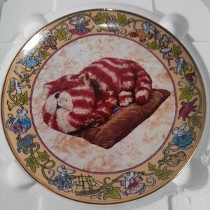 Bagpuss Sleeping Porzellan Teller 22ct Gold Danbury Mint 20,5cm 2000 Boxed Vintage - Bild 1 von 19