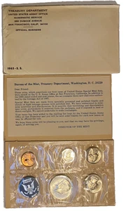 1965 SMS Set Original Envelope 40% Silver Kennedy US Special Mint 5 Coins OGP - Picture 1 of 5