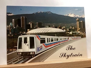 Stadium at B.C. Place & Skytrain (ALRT) Vancouver, B.C. Canada -Vintage Postcard - Picture 1 of 3