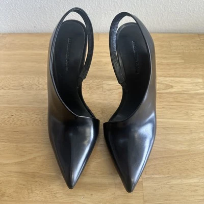 Alexander Wang Black Leather Slingback Heel Women’s Size 6.5 - Image 1 of 4