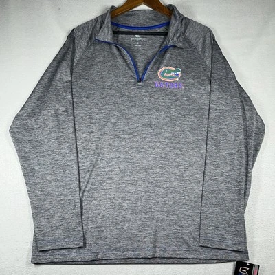 Sudadera deportiva Florida Gators Pullover Coliseo para hombre L gris azul 1/4 cremallera nueva con etiquetas Foto 1 de 4