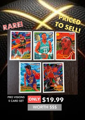 Juego de 5 cartas Fleer Pro Visions 1993-94 Foto 1 de 4